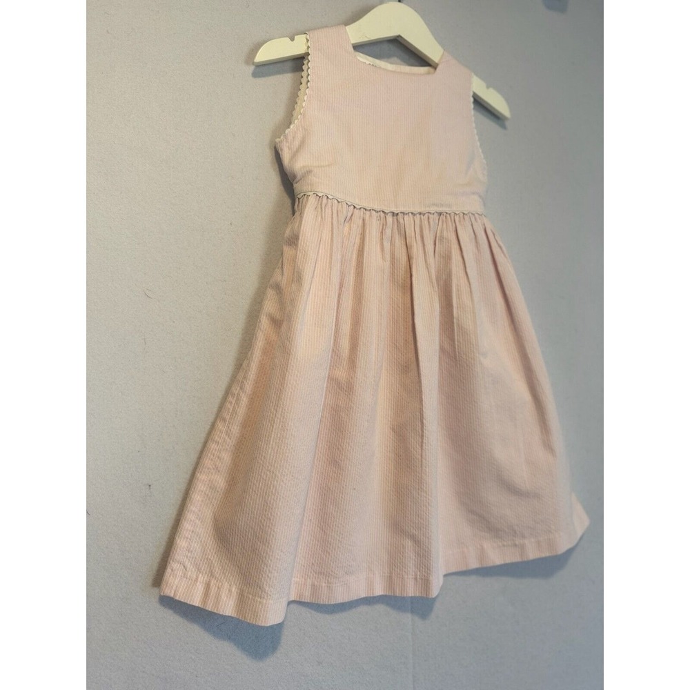 Easter Dress Pink Boutique Plain Goods Connecticut Square Neck Dress Italy Sz 4 - Picture 3 of 7